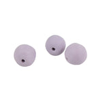 Maxbell 20pcs Handmade Clay Ceramic Stoneware Round Beads Jewelry Making Violet