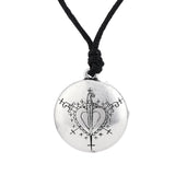 Maxbell Legendary Odin Viking Norse Amulet Round Pendant Necklace Jewelry Silver