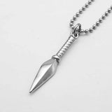Maxbell Stainless Steel Cool Pyramidal Pendant Beads Chain Novelty Necklace Silver