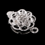 Maxbell 5 Pieces Clear Jewelry Clasps Button Connector for DIY Bracelet Necklace