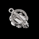 Maxbell 5 Pieces Clear Jewelry Clasps Button Connector for DIY Bracelet Necklace