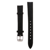 Maxbell High Quality Leather Strap Bracelet Band Replacement for Watches 14mm black