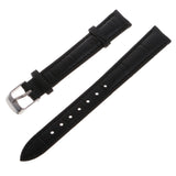 Maxbell High Quality Leather Strap Bracelet Band Replacement for Watches 14mm black