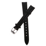 Maxbell High Quality Leather Strap Bracelet Band Replacement for Watches 14mm black