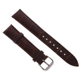 Maxbell High Quality Leather Strap Bracelet Band Replacement for Watches 18mm Brown