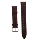 Maxbell High Quality Leather Strap Bracelet Band Replacement for Watches 18mm Brown