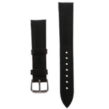 Maxbell High Quality Leather Strap Bracelet Band Replacement for Watches 18mm black