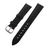 Maxbell High Quality Leather Strap Bracelet Band Replacement for Watches 18mm black