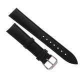 Maxbell High Quality Leather Strap Bracelet Band Replacement for Watches 18mm black