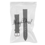 Maxbell High Quality Leather Strap Bracelet Band Replacement for Watches 18mm black