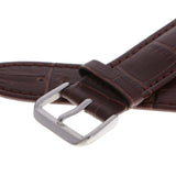 Maxbell High Quality Leather Strap Bracelet Band Replacement for Watches 20mm brown