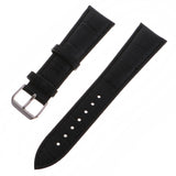 Maxbell High Quality Leather Strap Bracelet Band Replacement for Watches 22mm black