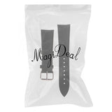 Maxbell High Quality Leather Strap Bracelet Band Replacement for Watches 22mm black