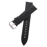 Maxbell High Quality Leather Strap Bracelet Band Replacement for Watches 20mm black