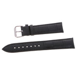 Maxbell High Quality Leather Strap Bracelet Band Replacement for Watches 20mm black