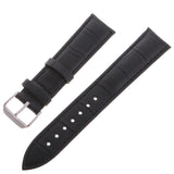 Maxbell High Quality Leather Strap Bracelet Band Replacement for Watches 20mm black