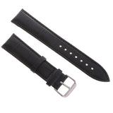 Maxbell High Quality Leather Strap Bracelet Band Replacement for Watches 20mm black