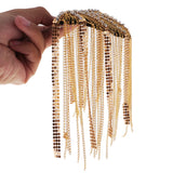 Maxbell Military Party Star Tassel Link Chain Epaulet Shoulder Boards Badge Gold