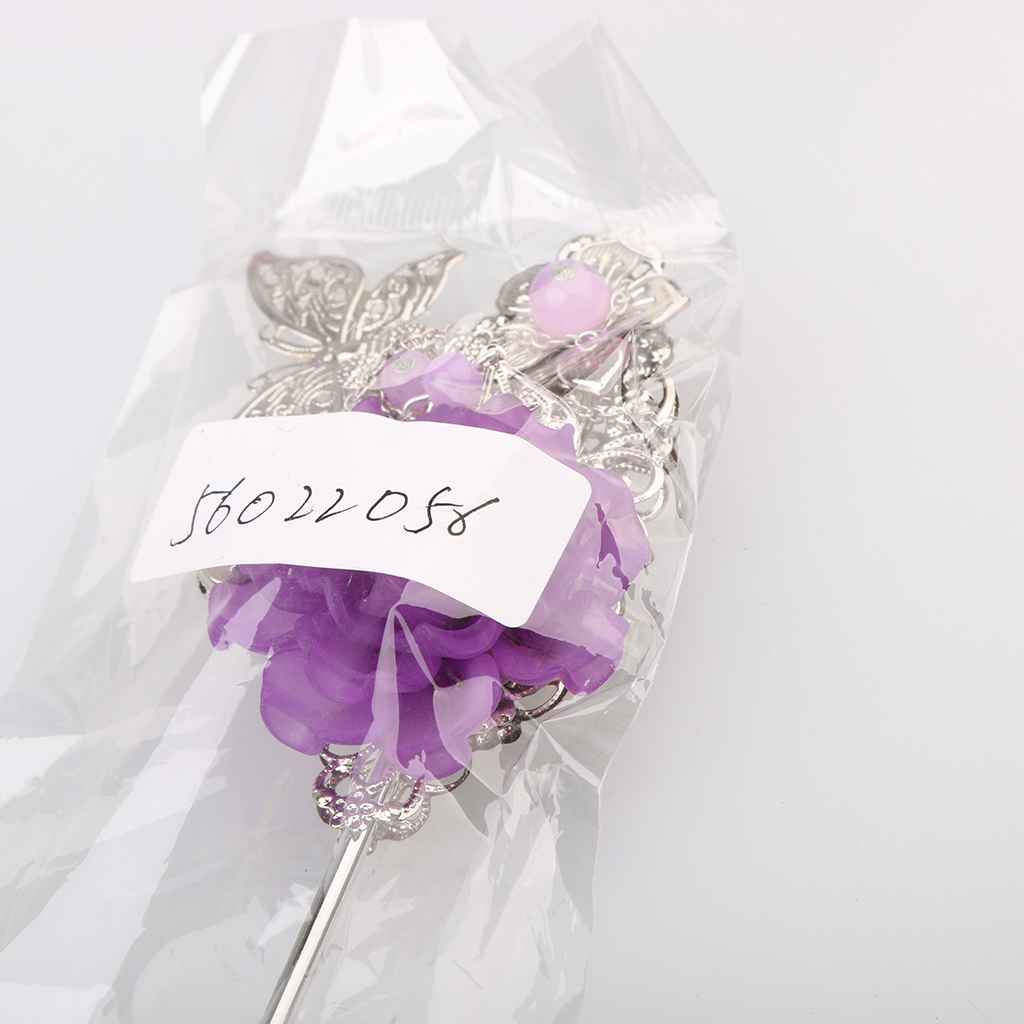 Maxbell Classical Vintage Tassel Chinese Hair Stick Hair Chopsticks Hairpin Purple