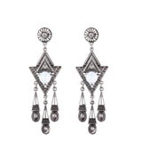 Maxbell Women's Bohemian Vintage Triangle Tassel Dangle Drop Earrings Ear Studs