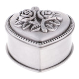 Maxbell Fashion Jewelry Box Vintage Flower Carved Trinkets Case Chest Casket Heart