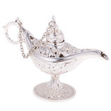 Maxbell Vintage Hollow Flower Lamp Charm Jewelry Distplay Storage Case Box Silver