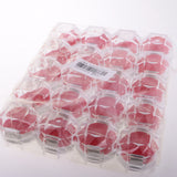 Maxbell 20 Pieces Acrylic Ring Earring Jewelry Storage Box Display Gift Case  Red