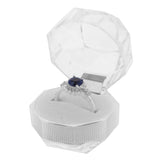 Maxbell 20 Pieces Acrylic Ring Earring Jewelry Storage Box Display Gift Case  White