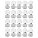 Maxbell 20 Pieces Acrylic Ring Earring Jewelry Storage Box Display Gift Case  White