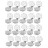 Maxbell 20 Pieces Acrylic Ring Earring Jewelry Storage Box Display Gift Case  White