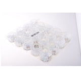 Maxbell 20 Pieces Acrylic Ring Earring Jewelry Storage Box Display Gift Case  White