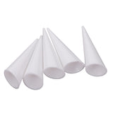 Maxbell 5 Piece Plastic Finger Cone Ring Stand Jewelry Display Holder Showcase White