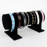 Maxbell Velvet T-Bar Headband Holder Retail Shop Jewelry Display Stand Rack Black