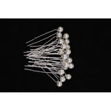 Maxbell 20 Pieces Pearl Hair U Shaped Pins Clips Bridesmaids Jewelry Beige Pearl