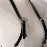 Maxbell Fashion Women Faux Leather Body Suspenders Harness Belt Lightweight Black