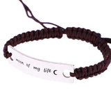 Maxbell New Fashion Wrap Braided Wristband Cuff Punk Men Women Bangle Bracelet