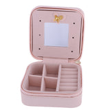 Maxbell Portable Travel Jewellery Box Jewellery Case Storage Gift Pink