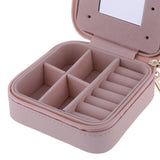 Maxbell Portable Travel Jewellery Box Jewellery Case Storage Gift Pink