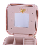 Maxbell Portable Travel Jewellery Box Jewellery Case Storage Gift Pink