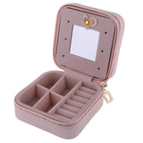 Maxbell Portable Travel Jewellery Box Jewellery Case Storage Gift Pink