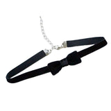 Maxbell Gothic Lolita Velvet Choker Collar Clavicle Necklace Fashion Jewelry Black