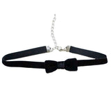 Maxbell Gothic Lolita Velvet Choker Collar Clavicle Necklace Fashion Jewelry Black