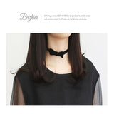 Maxbell Gothic Lolita Velvet Choker Collar Clavicle Necklace Fashion Jewelry Black