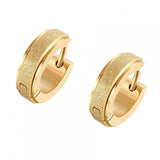 Maxbell 316L Stainless Steel Women Hoop Earrings for Men Huggie Ear Piercings Gold