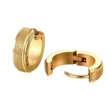Maxbell 316L Stainless Steel Women Hoop Earrings for Men Huggie Ear Piercings Gold