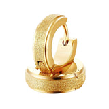 Maxbell 316L Stainless Steel Women Hoop Earrings for Men Huggie Ear Piercings Gold