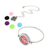 Maxbell Heart Mom Diffuser Locket Aromatherapy Essential Oil Perfume Bracelet Bangle