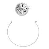 Maxbell Stainless Steel Tree of Life Aromatherapy Essential Oil Diffuser Bracelet