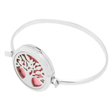 Maxbell Stainless Steel Tree of Life Aromatherapy Essential Oil Diffuser Bracelet