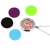Maxbell Aromatherapy Essential Oil Diffuser Pendant Necklace Lotus